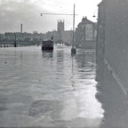 Hylton Road in flood outside Power Station (GWC 009; 1947?)